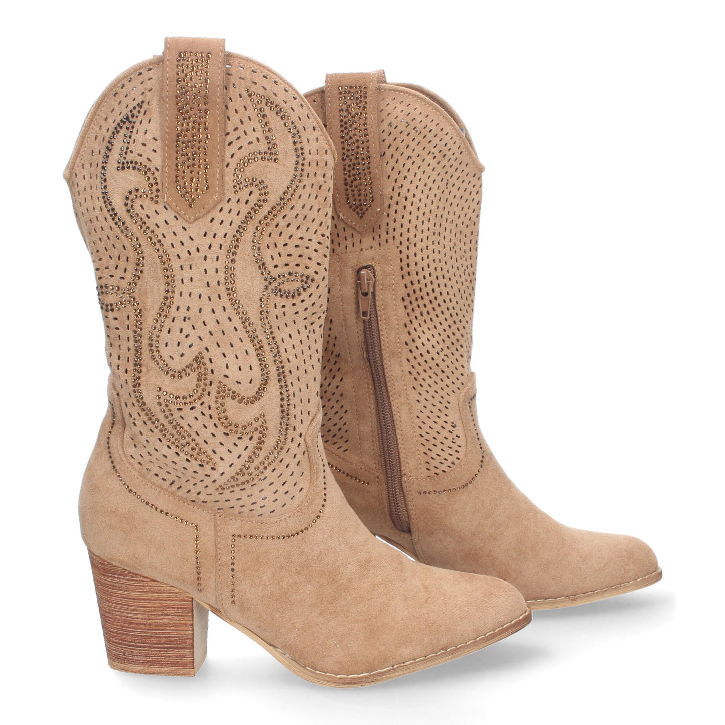 Bota Campera de Mujer con Tacón C�modo