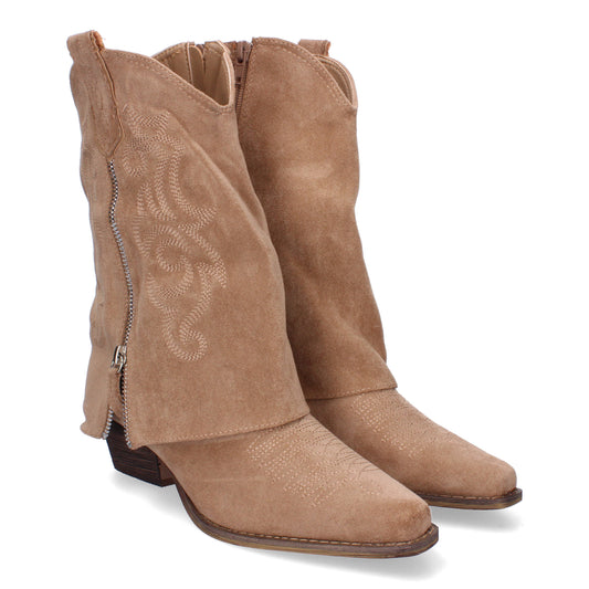 Botas de tacón para Mujer  Estilo Cowboy Polaina