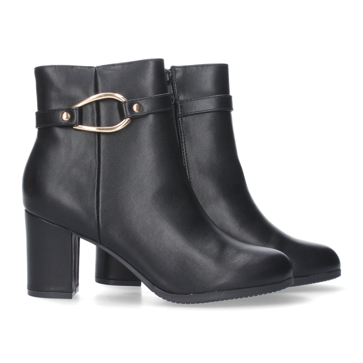 Botin de Tacon Ancho para Mujer  punta r