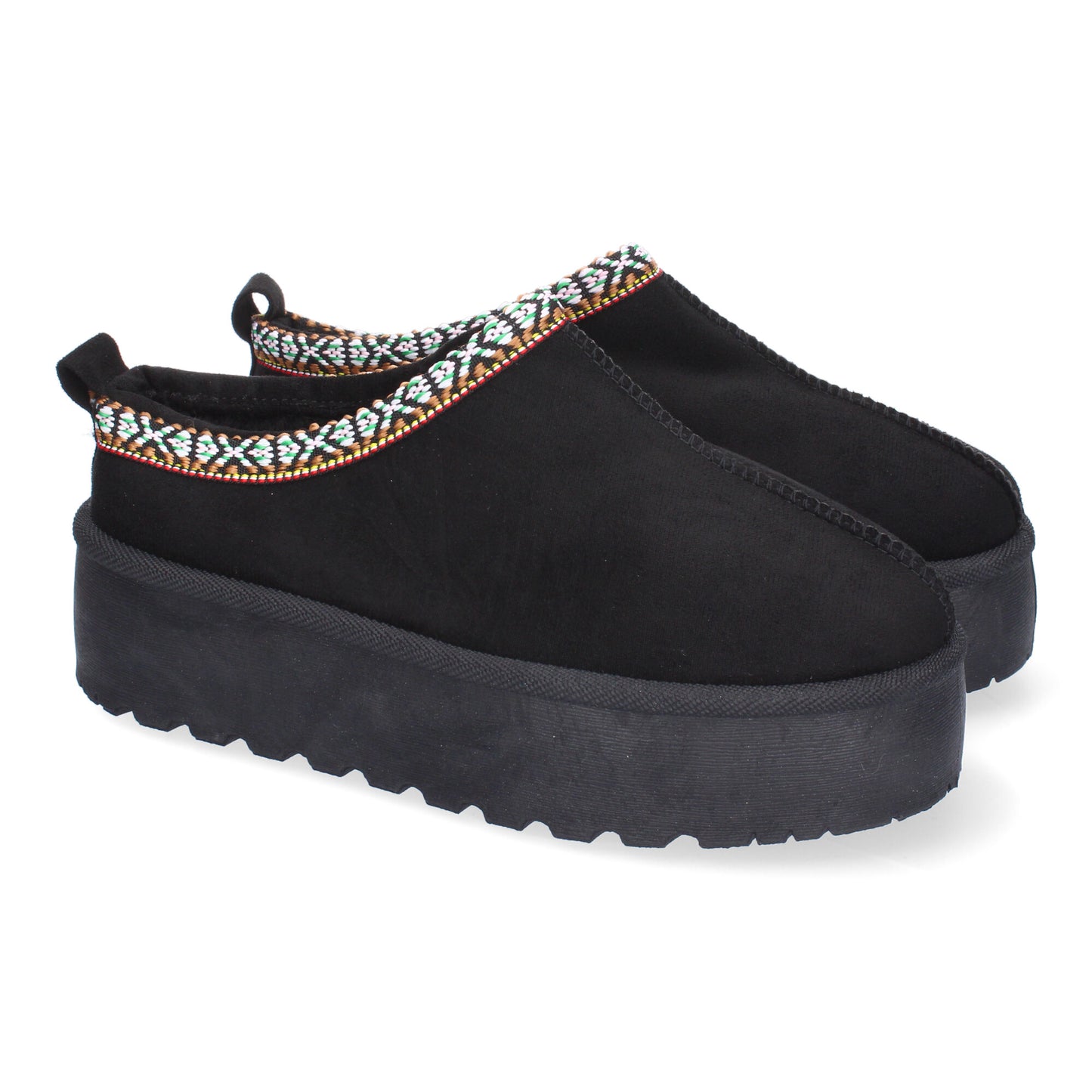 Zapatillas para Mujer de Plataforma  Bordadas  Dis