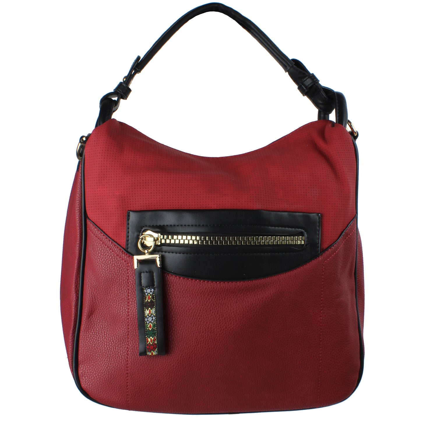 Bolso grande de asas  con materiales com