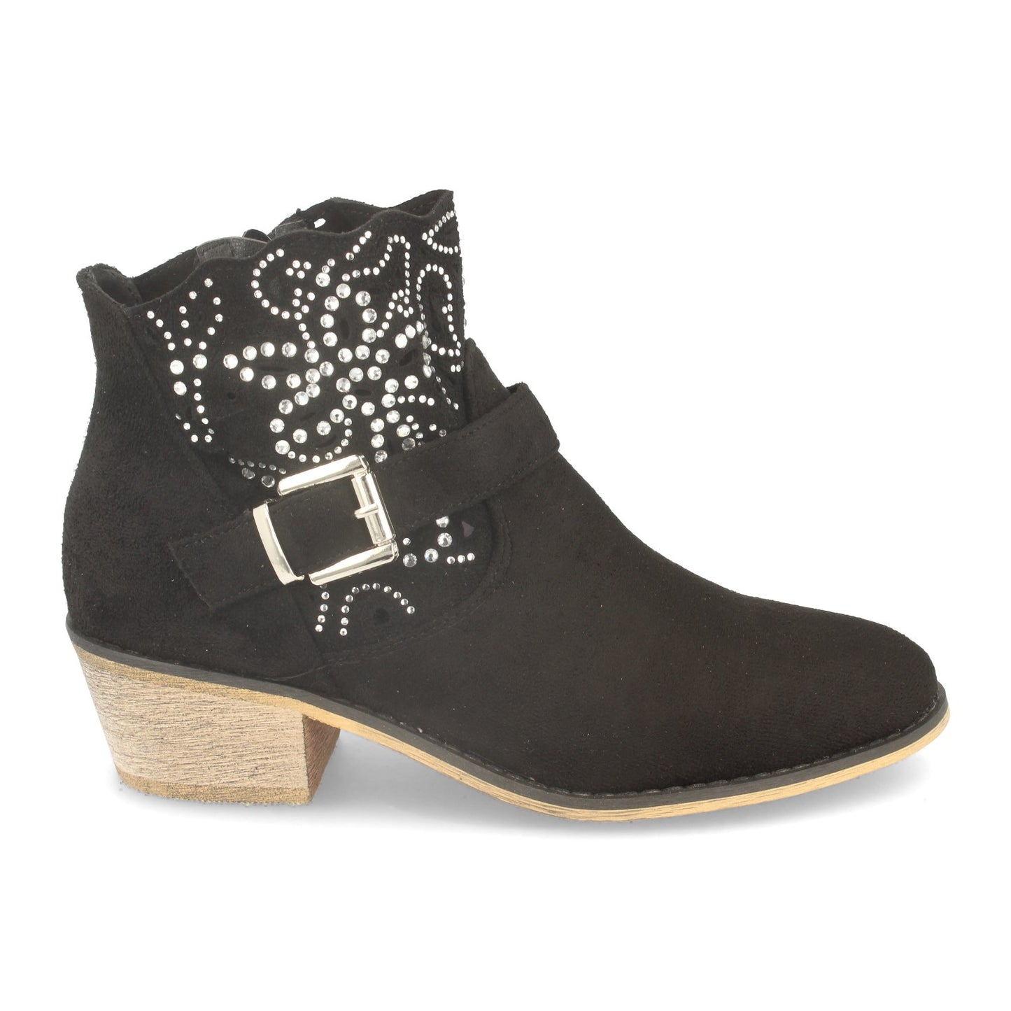 Botin de Mujer Estilo Campero  con Tacon