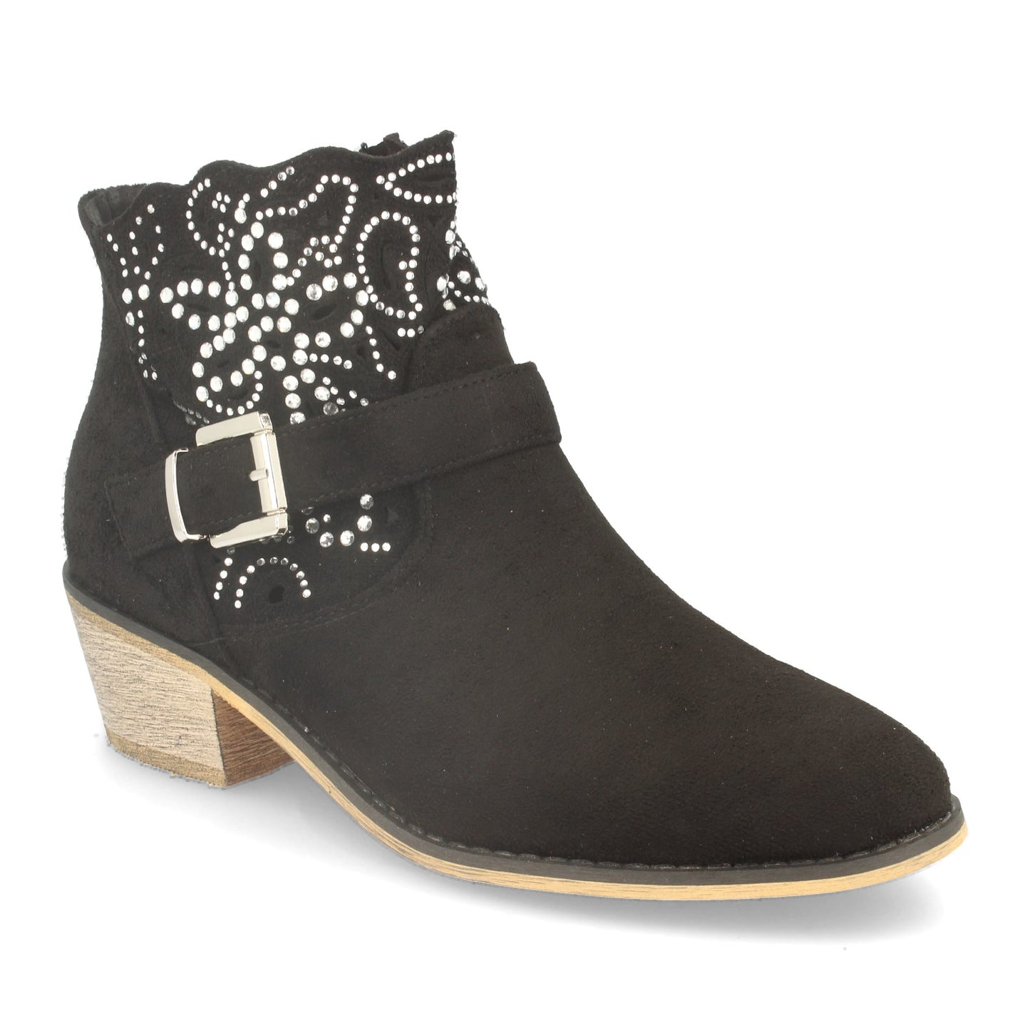 Botin de Mujer Estilo Campero  con Tacon