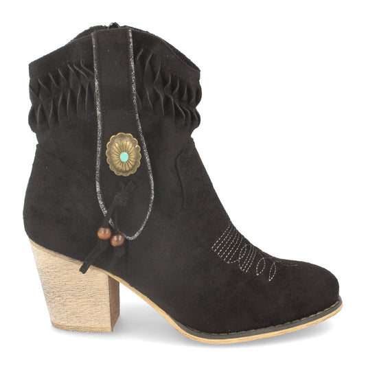 Botin de Mujer Estilo Campero  con Tacon