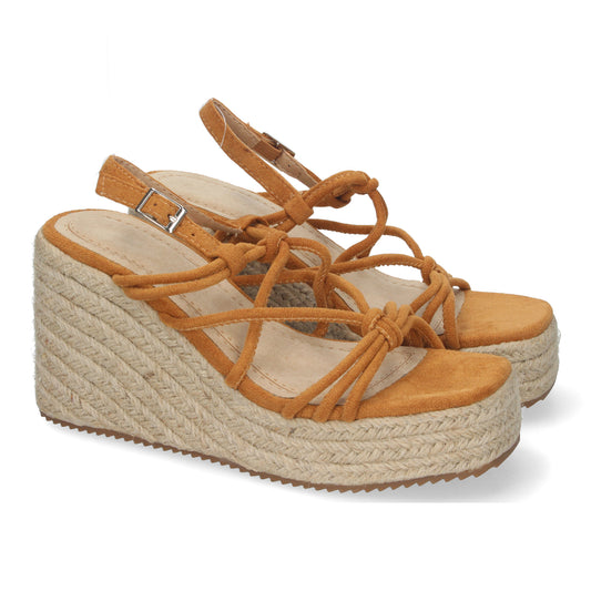 Sandalias de cuña de Yute  para Mujer co