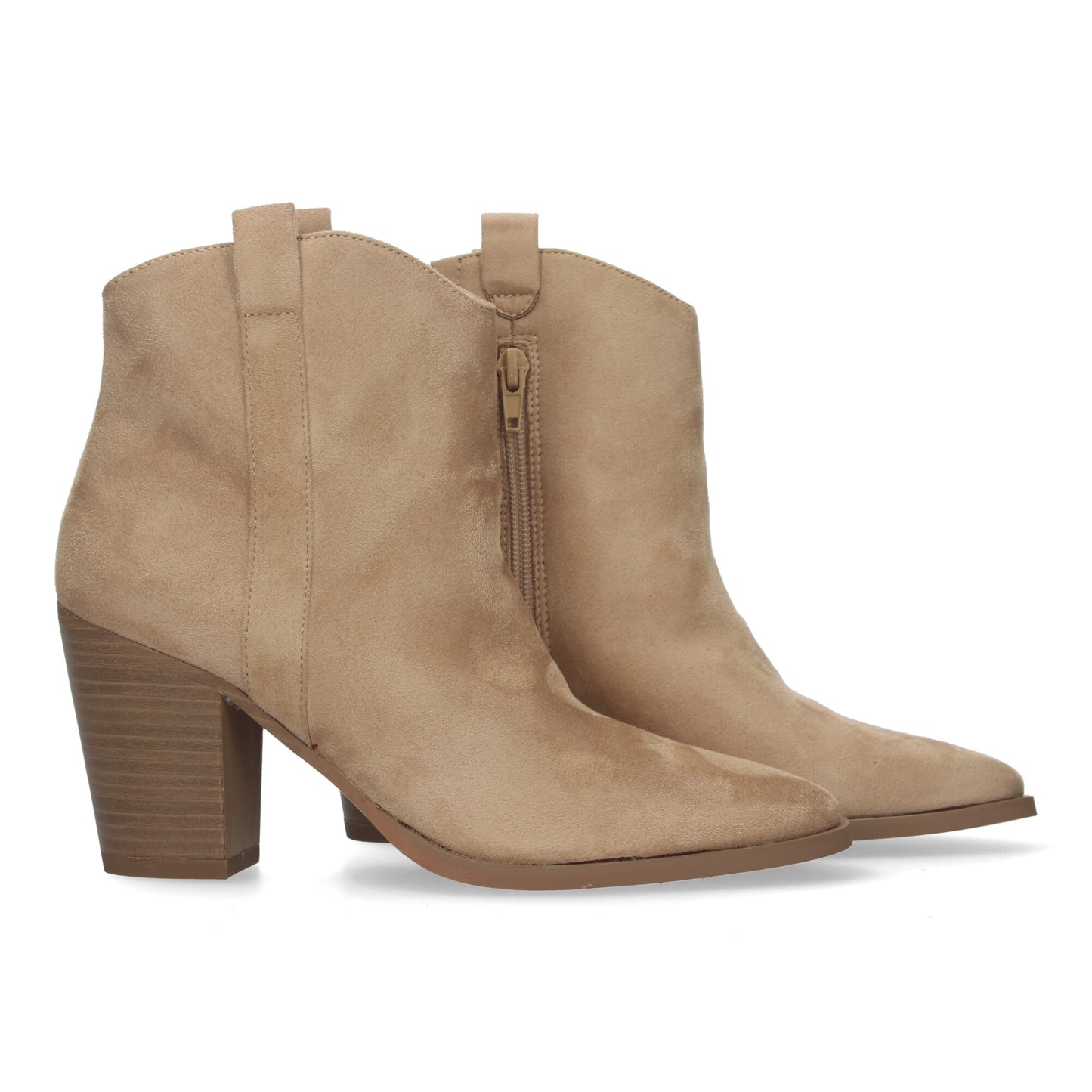 Botin de tacon para mujer  material ater