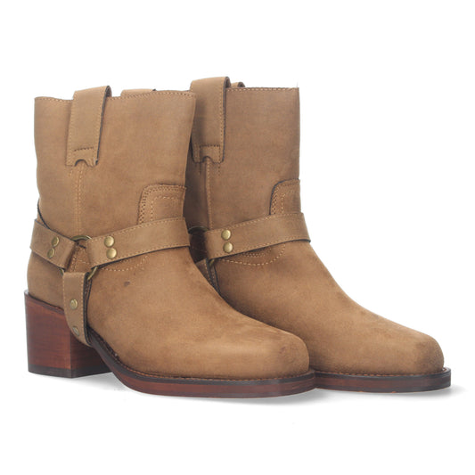 Botin de tacon para mujer  material ater