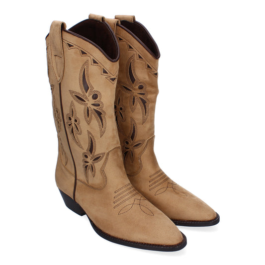 Botas de Mujer Elegantes con tacón Campero y Adorn