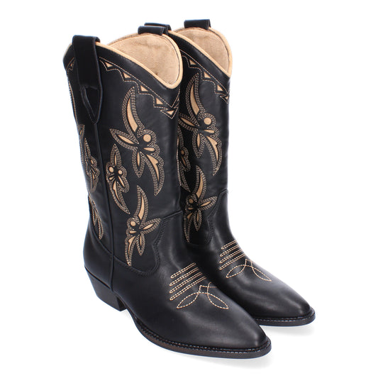 Botas de Mujer Elegantes con tacón Campero y Adorn