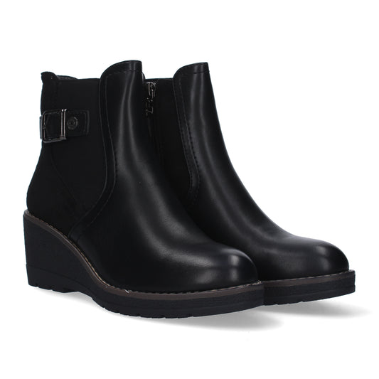 Botin de Tacon Ancho para Mujer  punta r