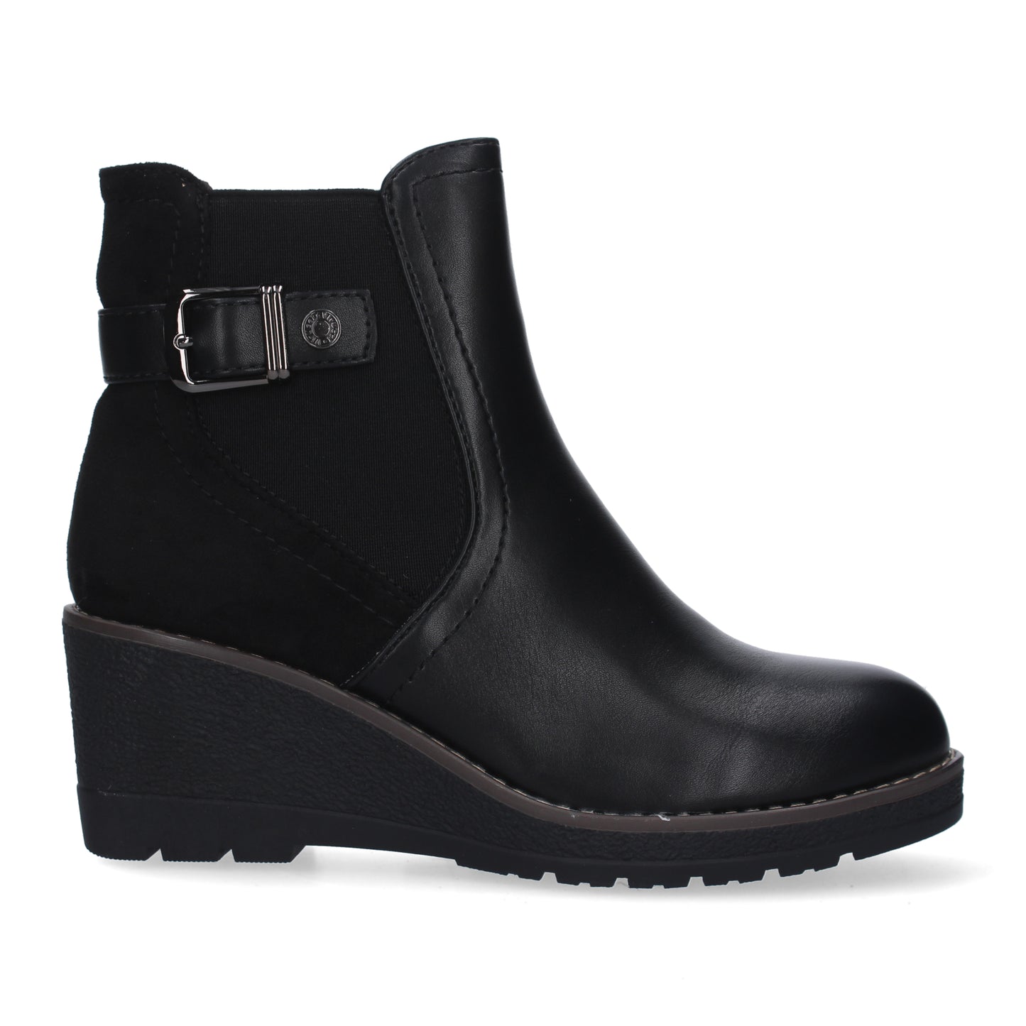 Botin de Tacon Ancho para Mujer  punta r