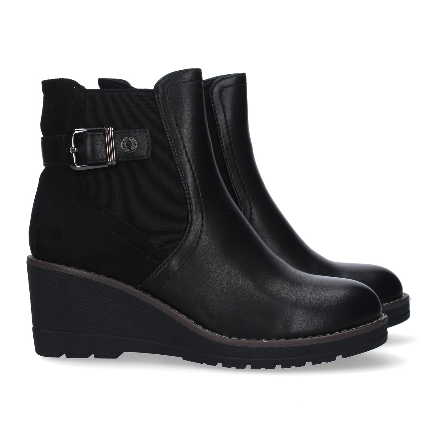 Botin de Tacon Ancho para Mujer  punta r