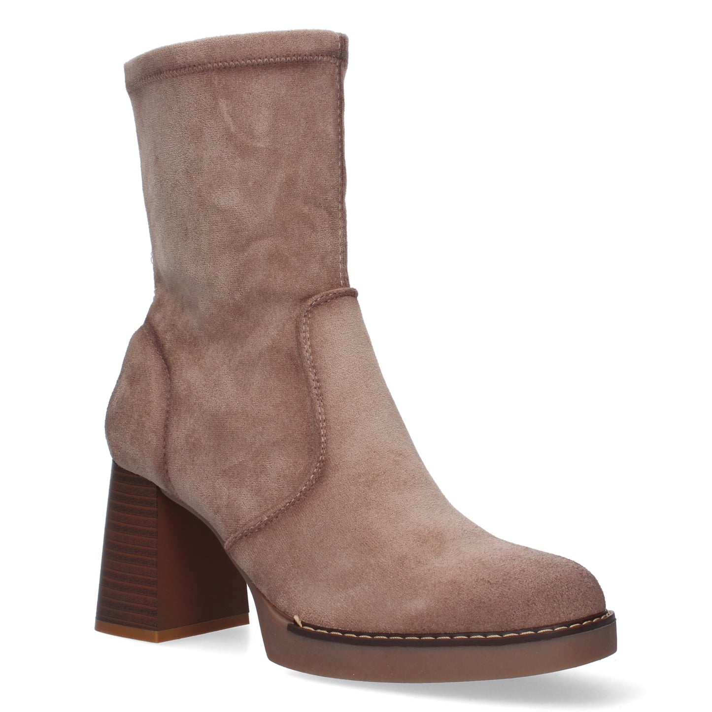 Botin de Tacon Ancho para Mujer  punta r