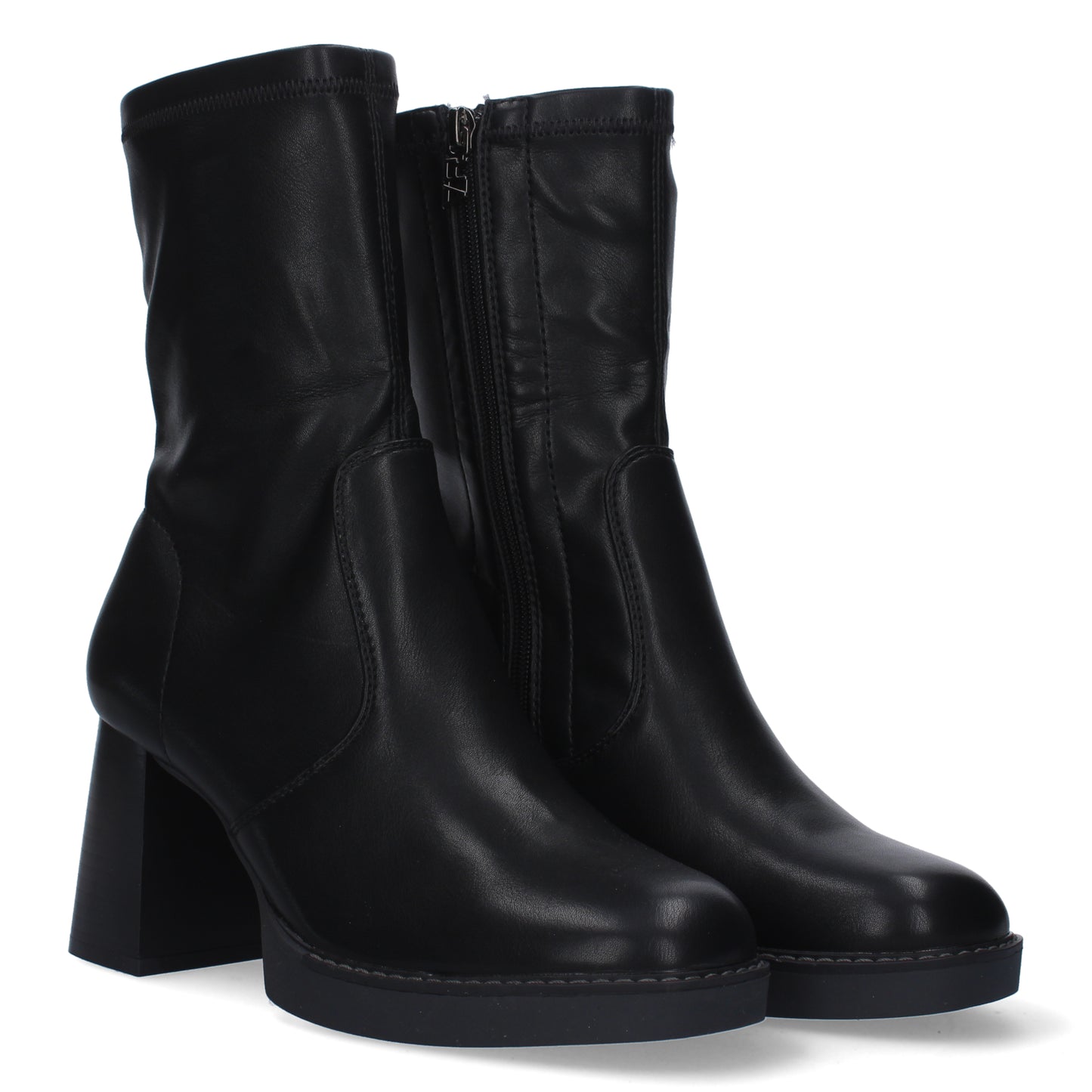 Botin de Tacon Ancho para Mujer  punta r