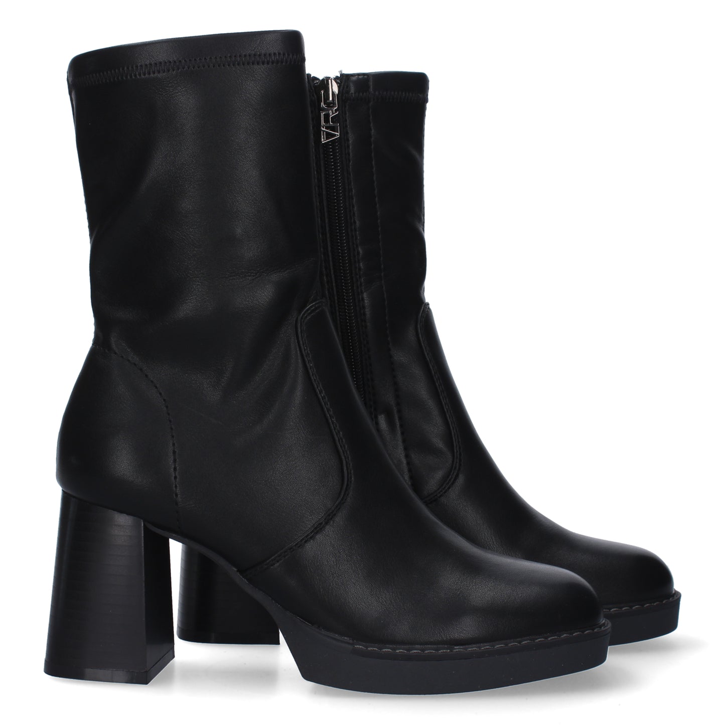 Botin de Tacon Ancho para Mujer  punta r