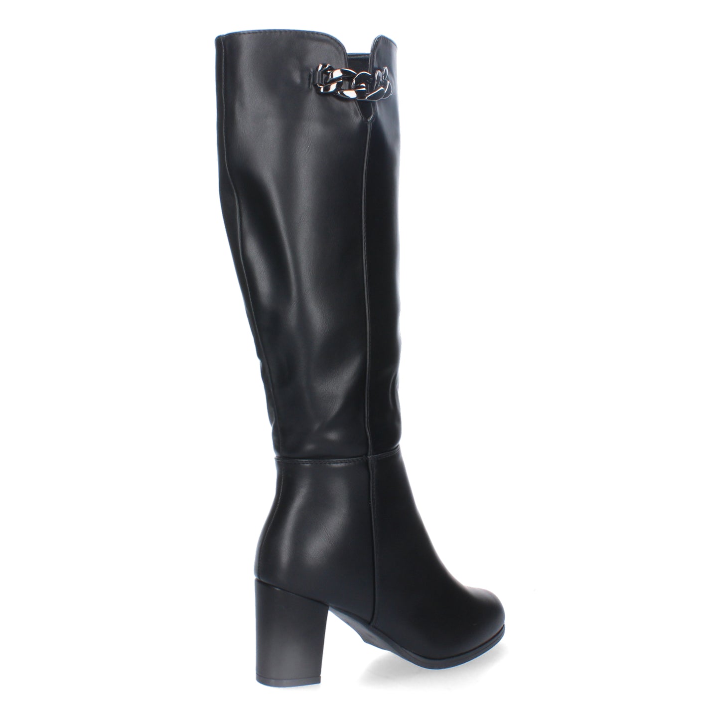 Bota de Tacon Ancho para Mujer  punta re