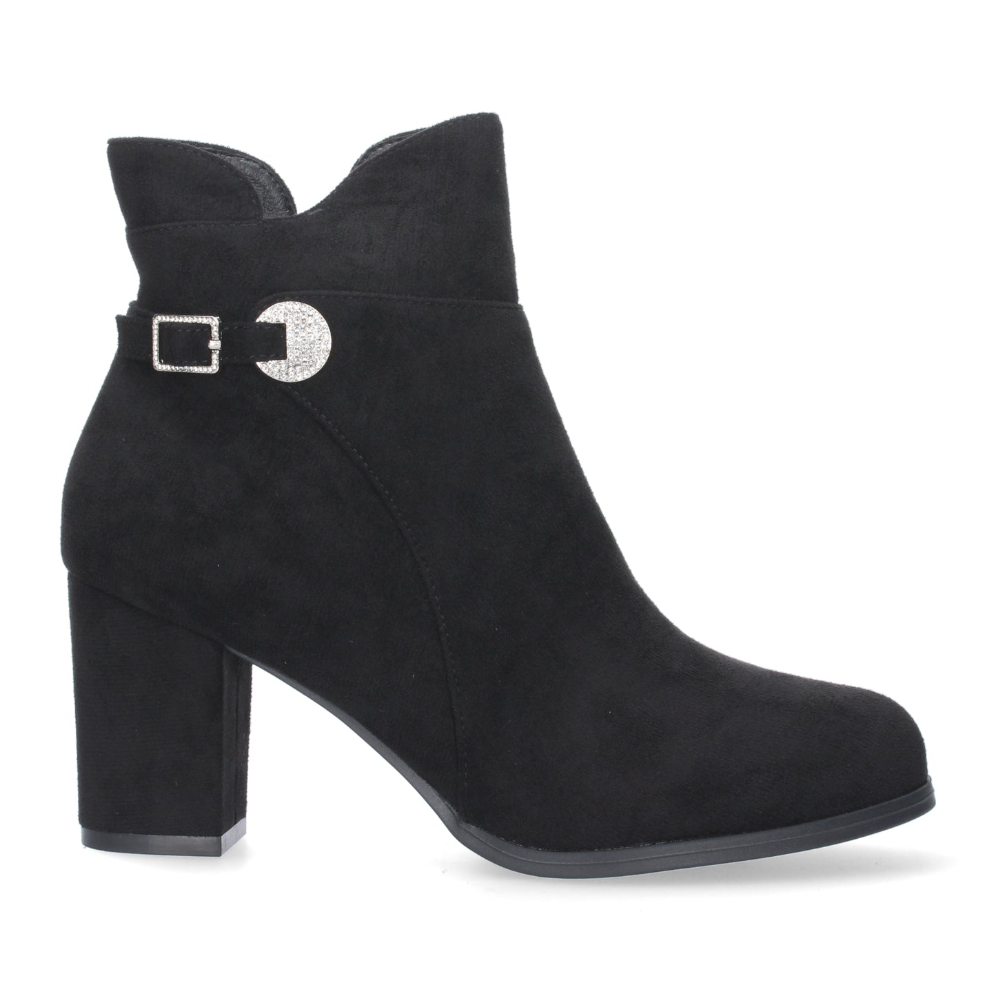 Botin de Tacon Ancho para Mujer  punta r