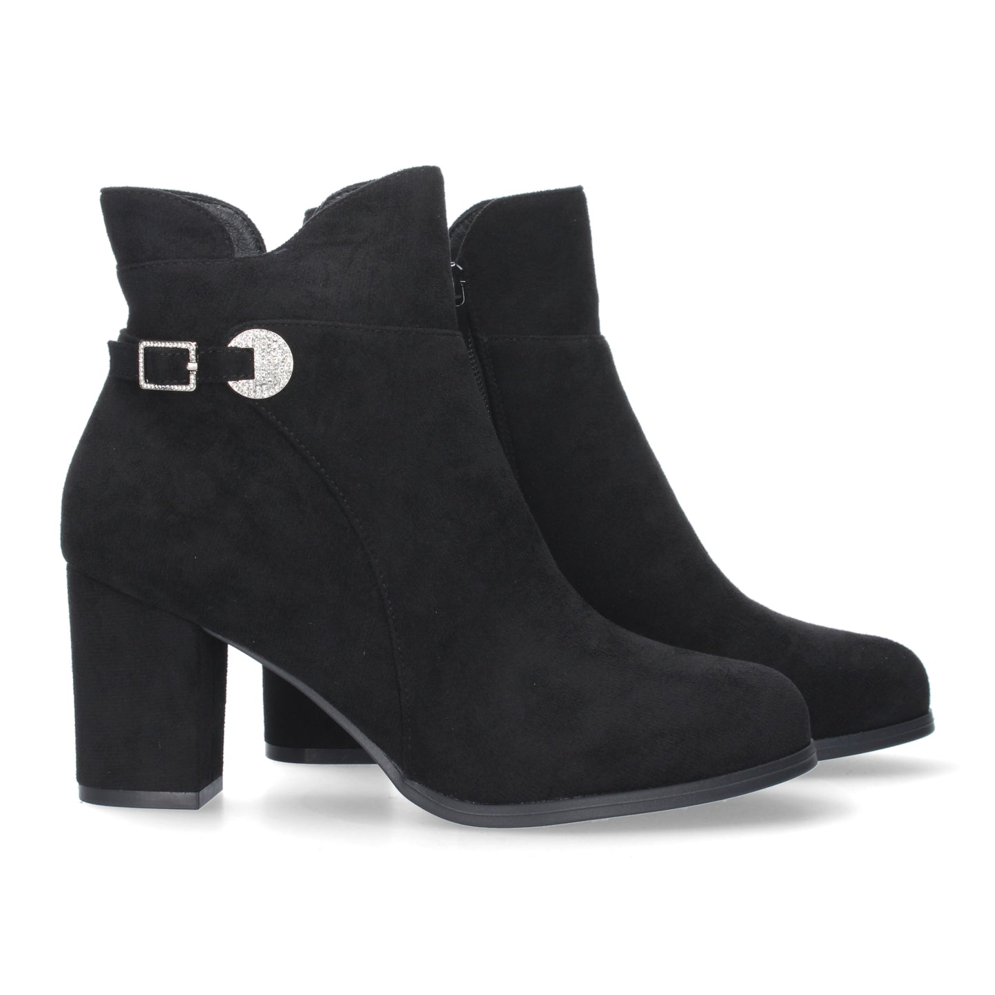 Botin de Tacon Ancho para Mujer  punta r