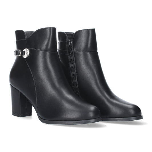 Botin de Tacon Ancho para Mujer  punta r