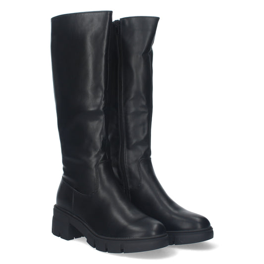 Bota de tacon para mujer  liso  punta re