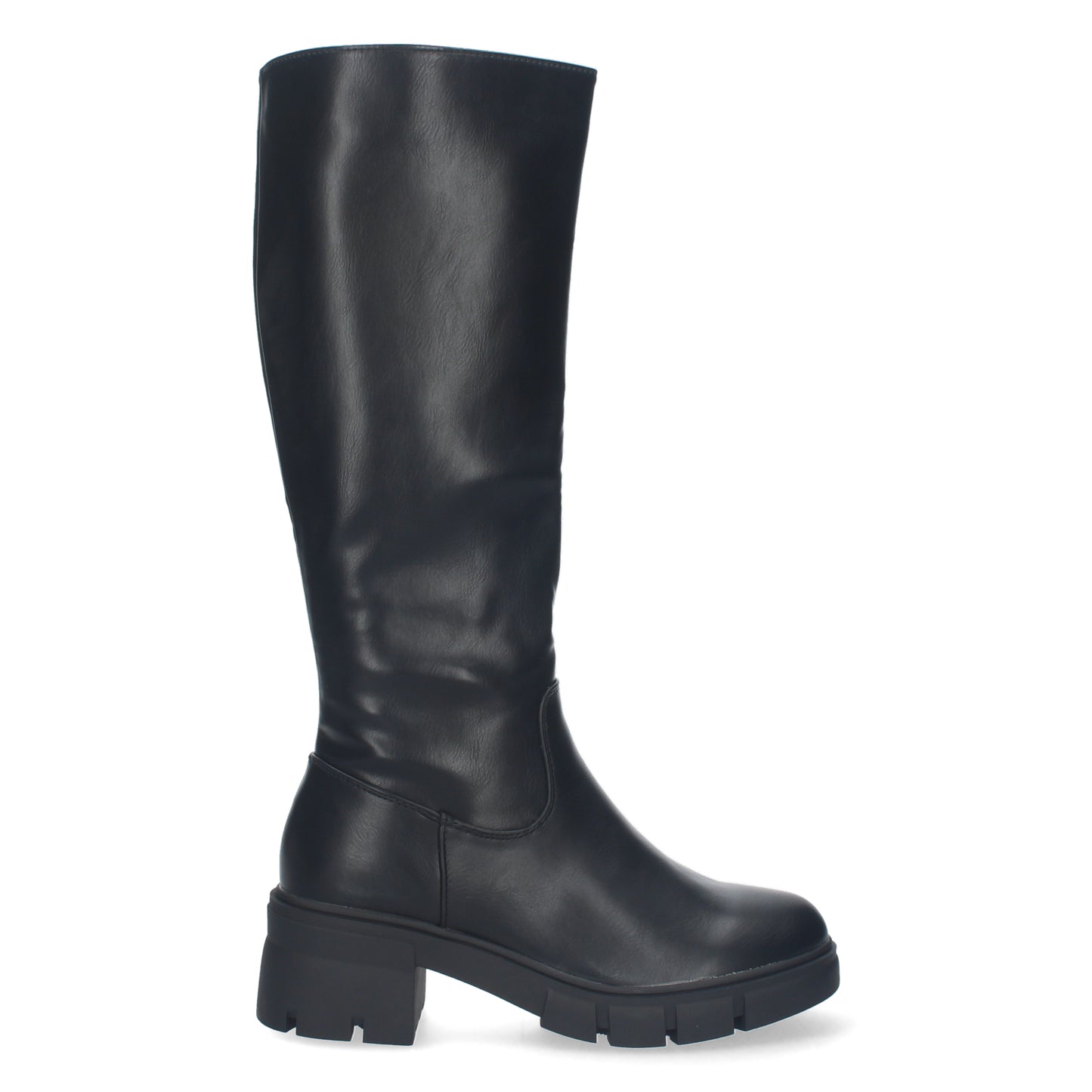 Bota de tacon para mujer  liso  punta re