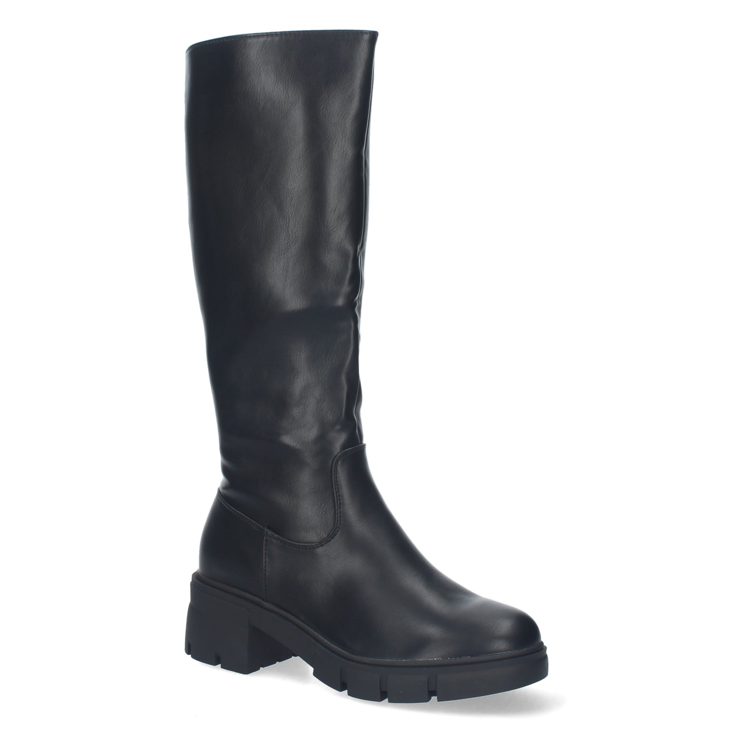 Bota de tacon para mujer  liso  punta re