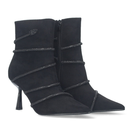 Botin de tacon para mujer  material ater